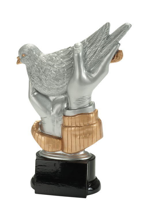 Duivensport Prijs - RE.090 - Antiek Zilver / Goud