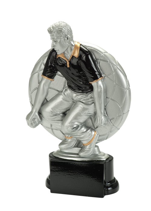 Petanque Prijs - RE.101 - Antiek Zilver met Kleuraccent