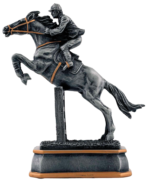 Paardensport Prijs - RE.121 - Antiek Zilver met Kleuraccent