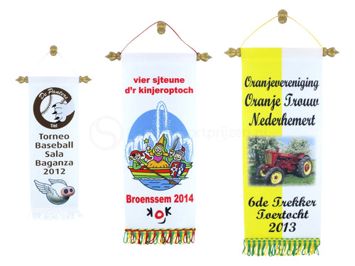 Rechtvaan met Full Colour Ontwerp in 3 Formaten - RV2