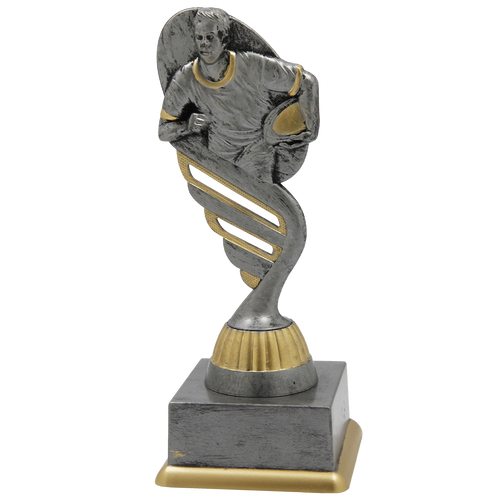 Rugbytrofee - SS1750 - Antiek Zilver / Goud