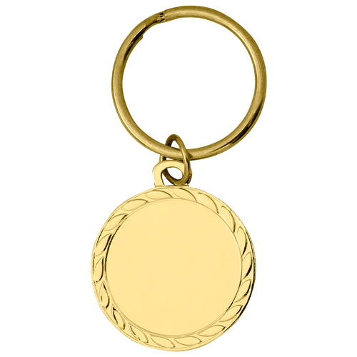 Sleutelhanger Medaille - 32 mm - DI3203 - Goud en Zilver