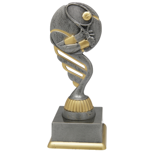 Tennistrofee - SS1729 - Antiek Zilver / Goud