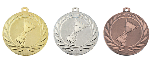 Trofee Medaille Almelo - 50 mm - DI5000.A - Goud, Zilver en Brons