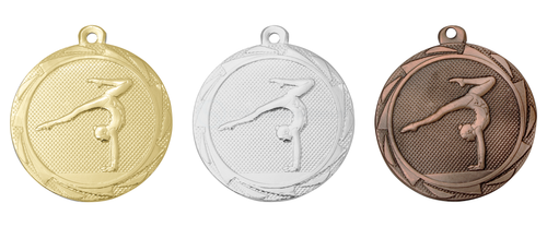 Turn Medaille dames - 45 mm - BS.ME114 - Goud, Zilver en Brons