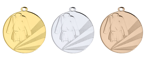 Vechtsport Medaille - 50 mm - D112D - Goud, Zilver en Brons