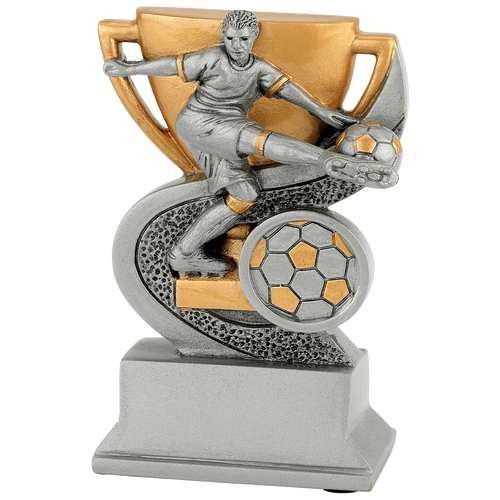 Voetbal Prijs - FG905 - Antiek Zilver / Goud