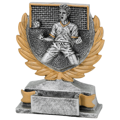 Voetbalprijs - FG149 - Antiek Zilver / Goud