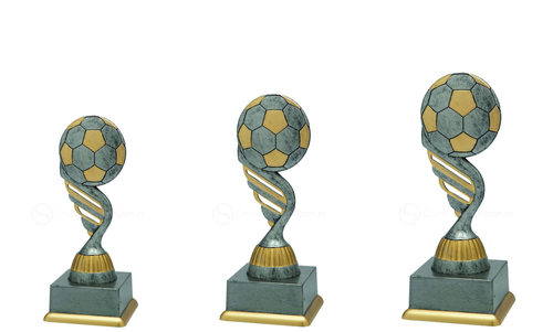 Voetbaltrofee - SS1817 - Antiek Zilver / Goud
