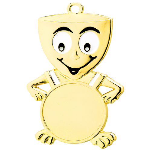 Happy Cup Medaille - 60x30 mm - D42A - Goud