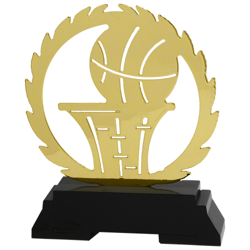 Metalen Basketbal Prijs - L238 - Goud