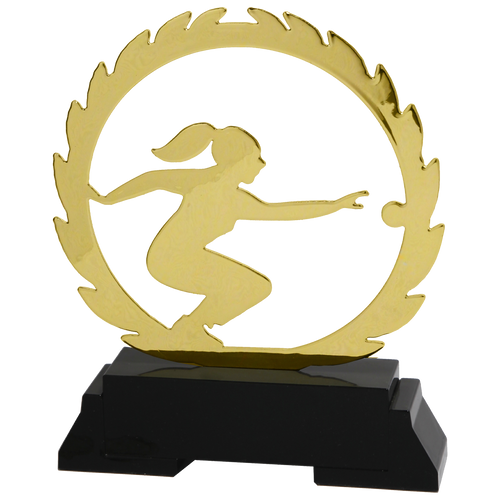 Metalen Petanque Dames Prijs - L242 - Goud