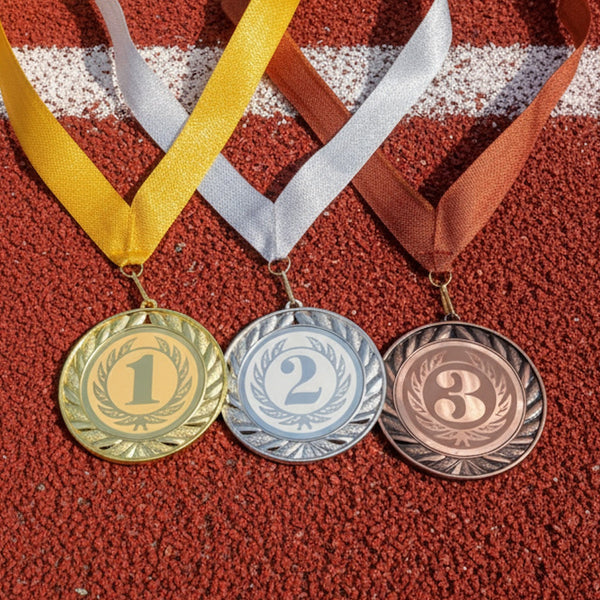De geschiedenis van goud, zilver en brons bij prijsuitreikingen
