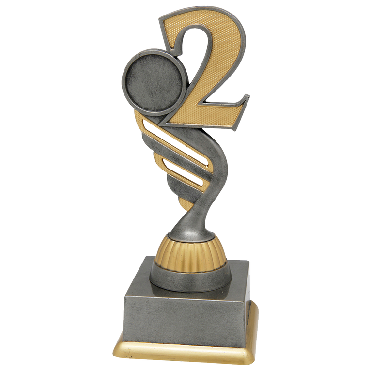 2e Prijs Trofee - SS1723 - Antiek Zilver / Goud