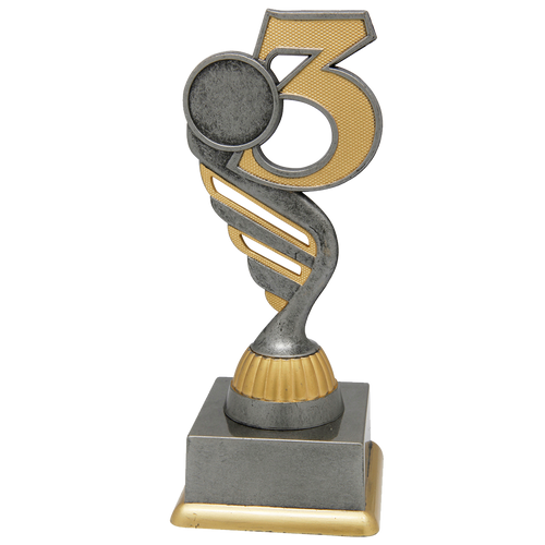 3e Prijs Trofee - SS1724 - Antiek Zilver / Goud