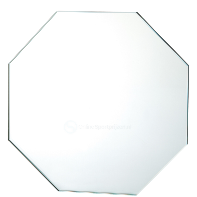 Achthoekige Glazen Award Geschikt voor Gravure en Full Colour Print - W722-W723