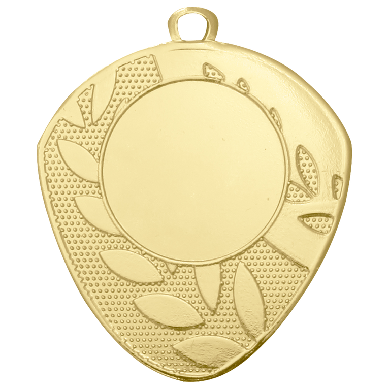 Asymmetrische Medaille - 50 mm - D107 - Goud, Zilver en Brons