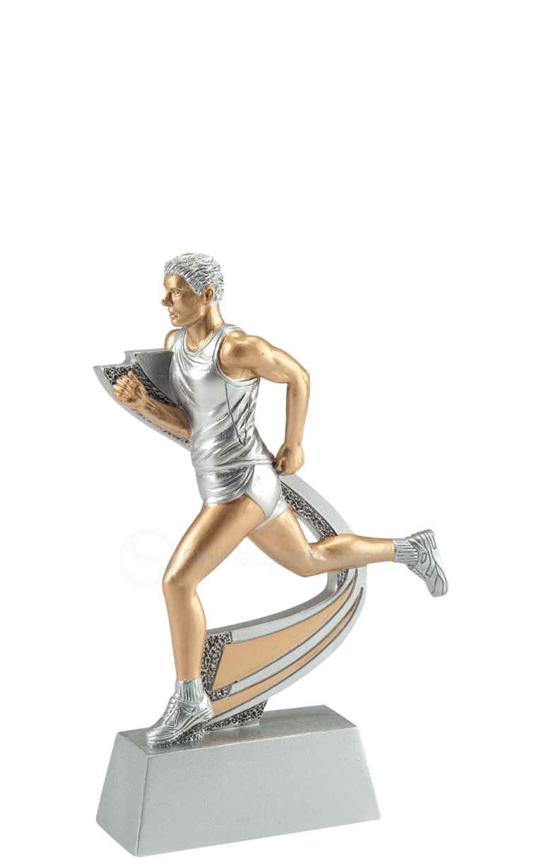 Atletiek Prijs - RE.186 - Antiek Zilver / Goud