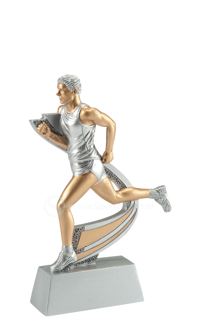 Atletiek Prijs - RE.186 - Antiek Zilver / Goud