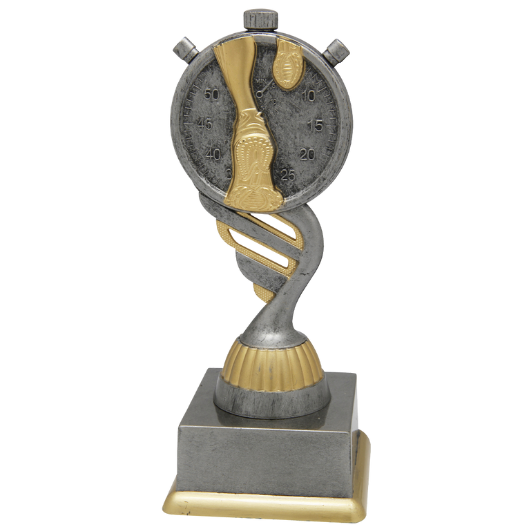 Atletiektrofee - SS1732 - Antiek Zilver / Goud
