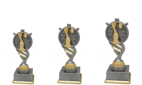 Atletiektrofee - SS1732 - Antiek Zilver / Goud
