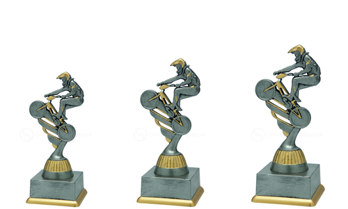 BMX-trofee - SS1828 - Antiek Zilver / Goud