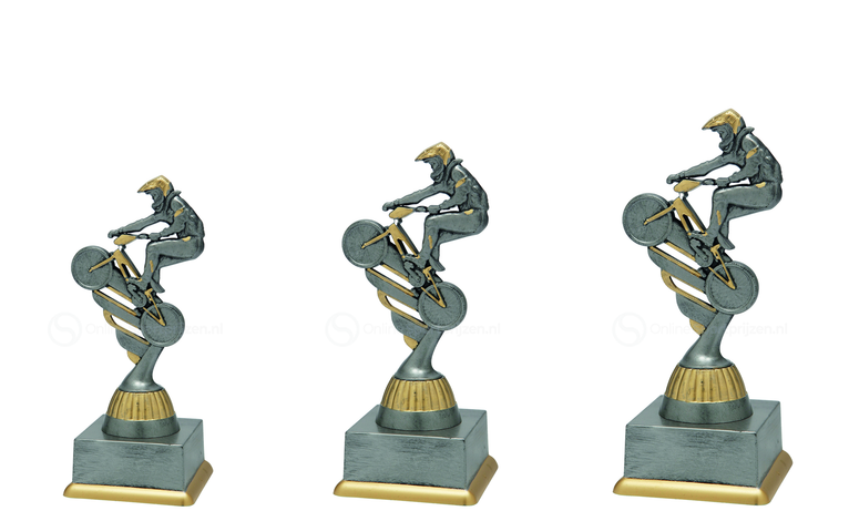 BMX-trofee - SS1828 - Antiek Zilver / Goud