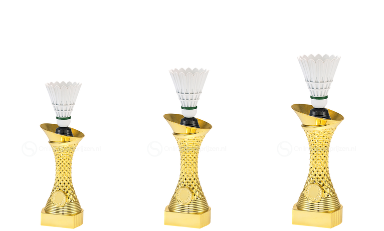 Badmintontrofee - ST.218 - Goud