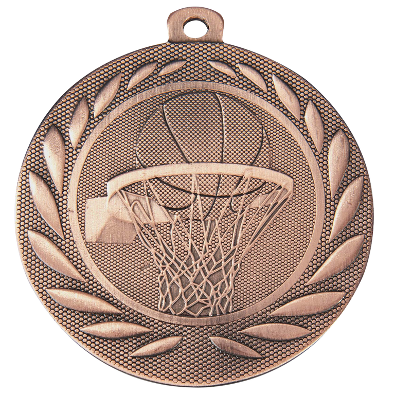 Basketbal Medaille - 50 mm - DI5000.M - Goud, Zilver en Brons