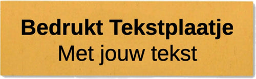 Bedrukt Tekstplaatje - Trofee plaatje - TP1 - Goud en Zilver