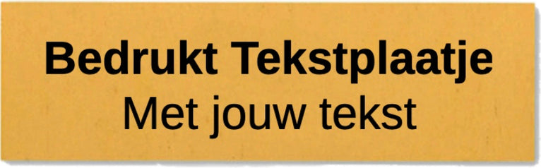 Bedrukt Tekstplaatje - Trofee plaatje - TP1 - Goud en Zilver