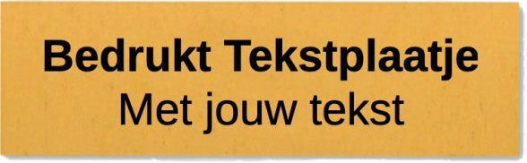 Bedrukt Tekstplaatje - Trofee plaatje - TP1 - Goud en Zilver