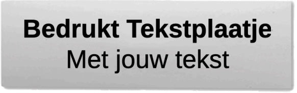 Bedrukt Tekstplaatje - Trofee plaatje - TP1 - Goud en Zilver