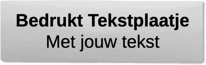 Bedrukt Tekstplaatje - Trofee plaatje - TP1 - Goud en Zilver