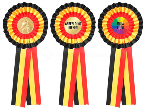 Belgische Kampioensrozet Paardensport - Dierententoonstelling Rozet - ROS3BE