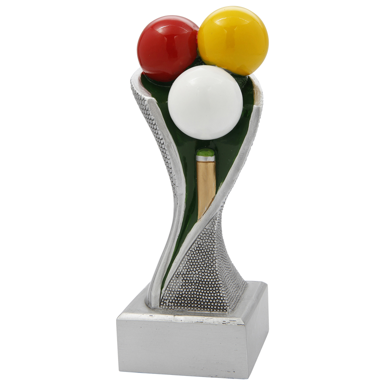 Biljart Trofee - FG4101-FG4103 - Antiek Zilver met Kleuraccent