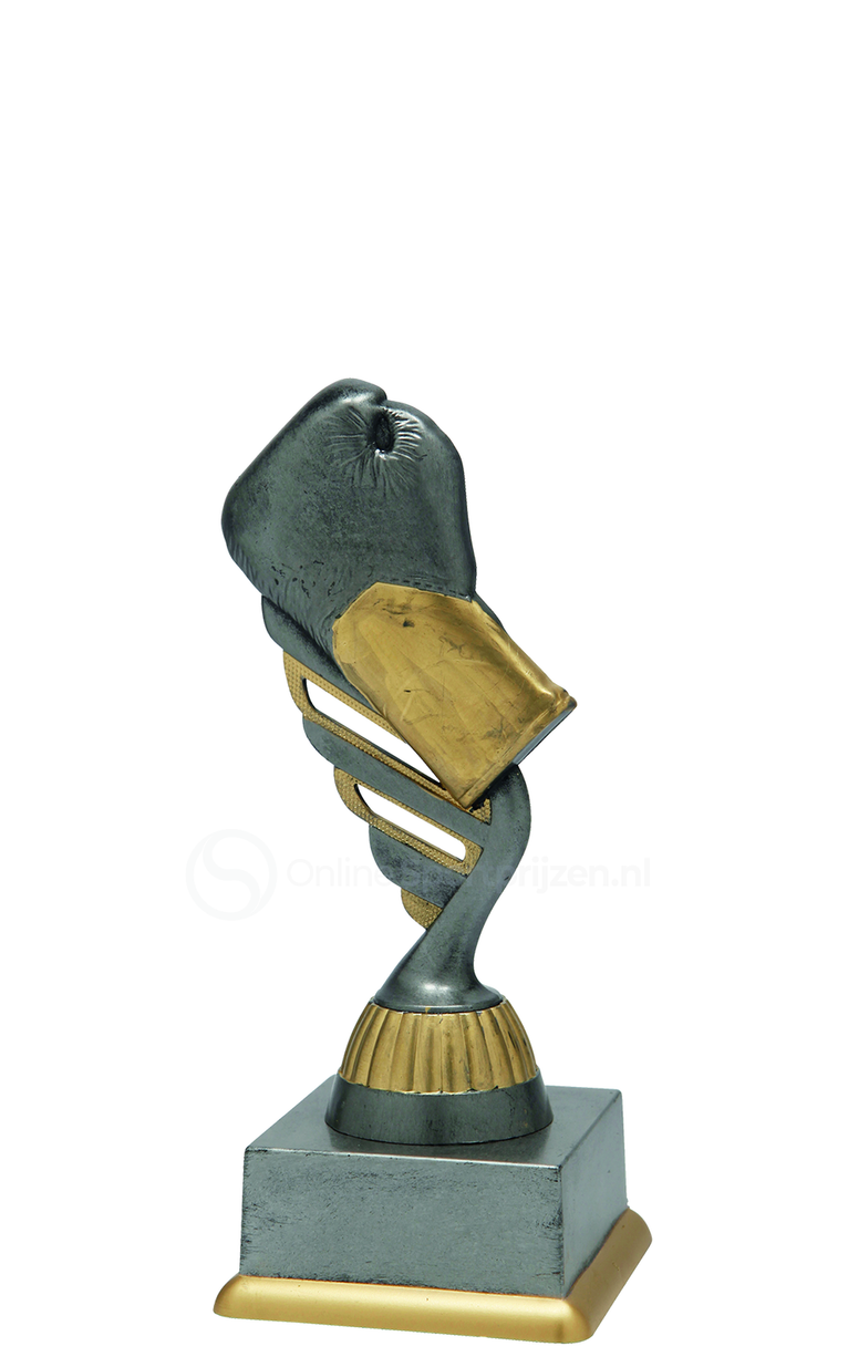 Bokstrofee - SS1829 - Antiek Zilver / Goud