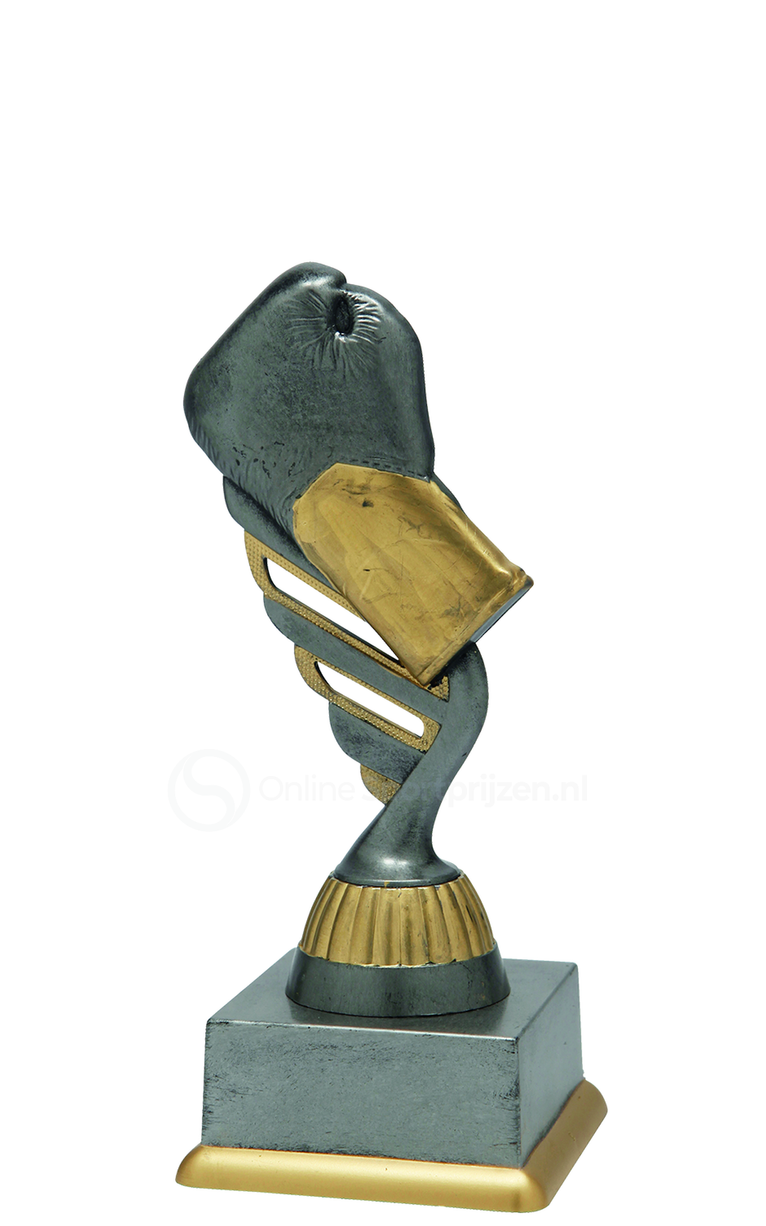Bokstrofee - SS1829 - Antiek Zilver / Goud