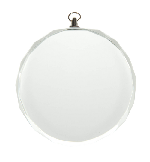 Glazen Medaille met Geschenkdoos - 60 mm - DG6001 - Transparant