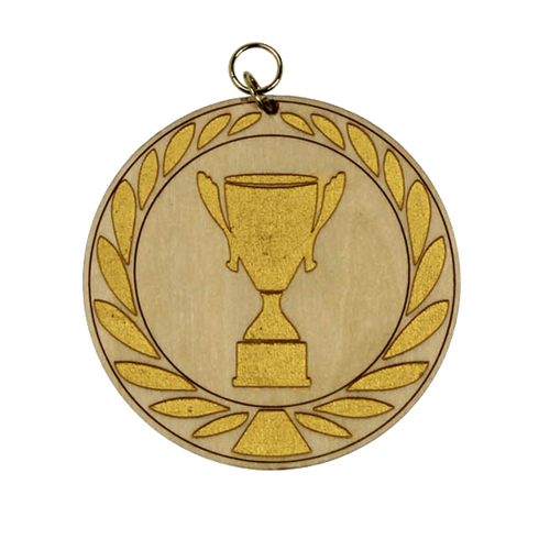 Houten Medaille - 70 mm - DH7001
