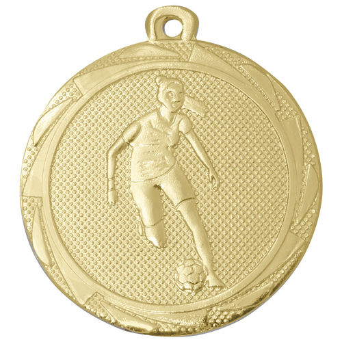 Damesvoetbal Medaille - 45 mm - BS.ME111 - Goud, Zilver en Brons