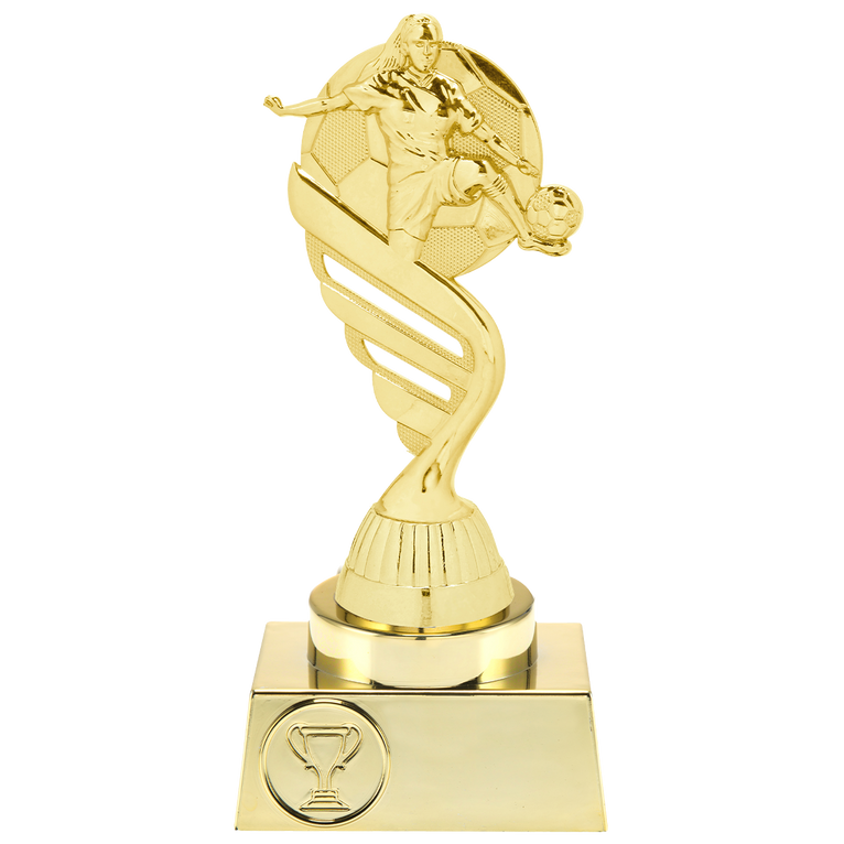 Damesvoetbaltrofee - ST.015 - Goud