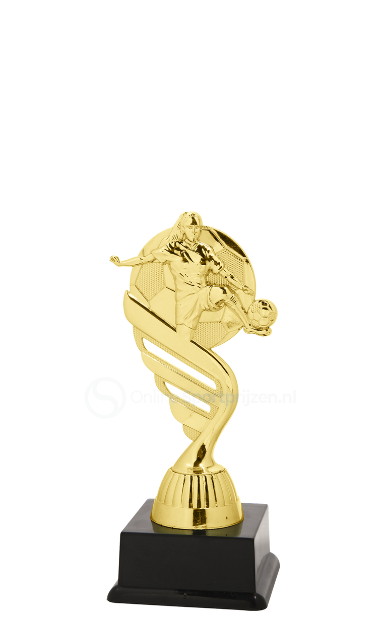 Damesvoetbaltrofee - SS1747 - Goud