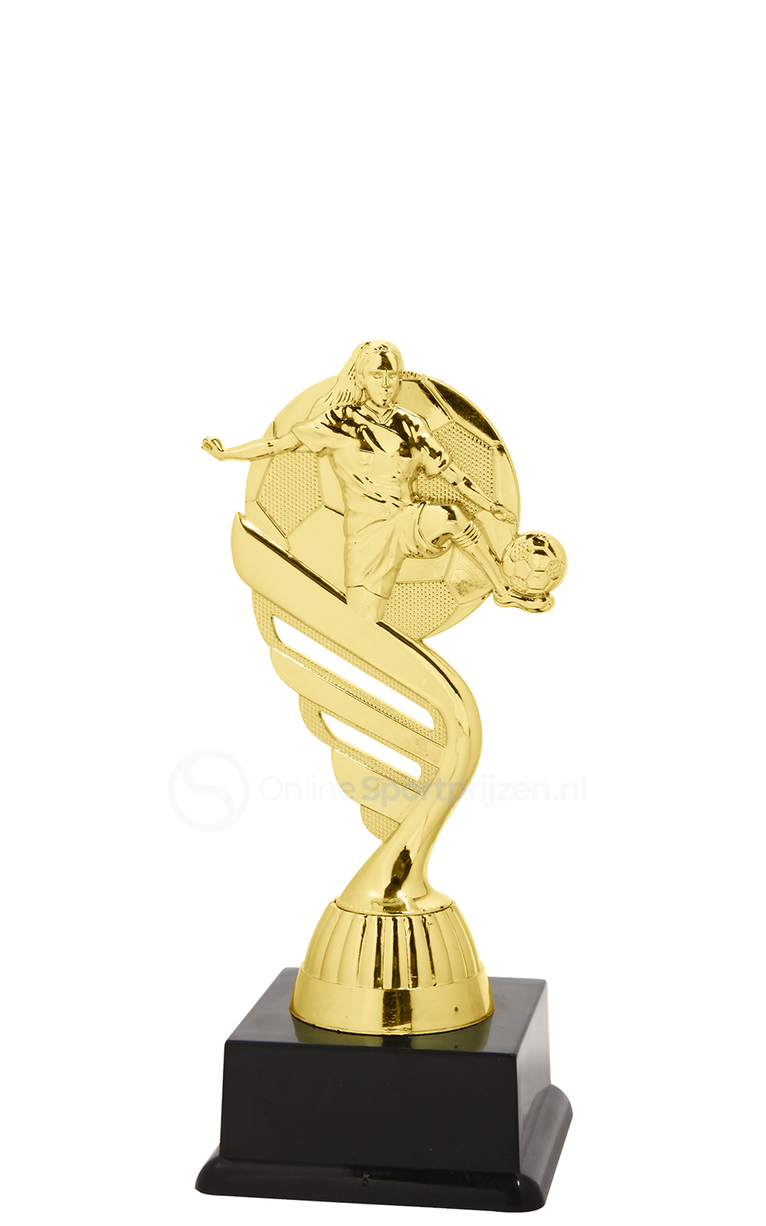Damesvoetbaltrofee - SS1747 - Goud
