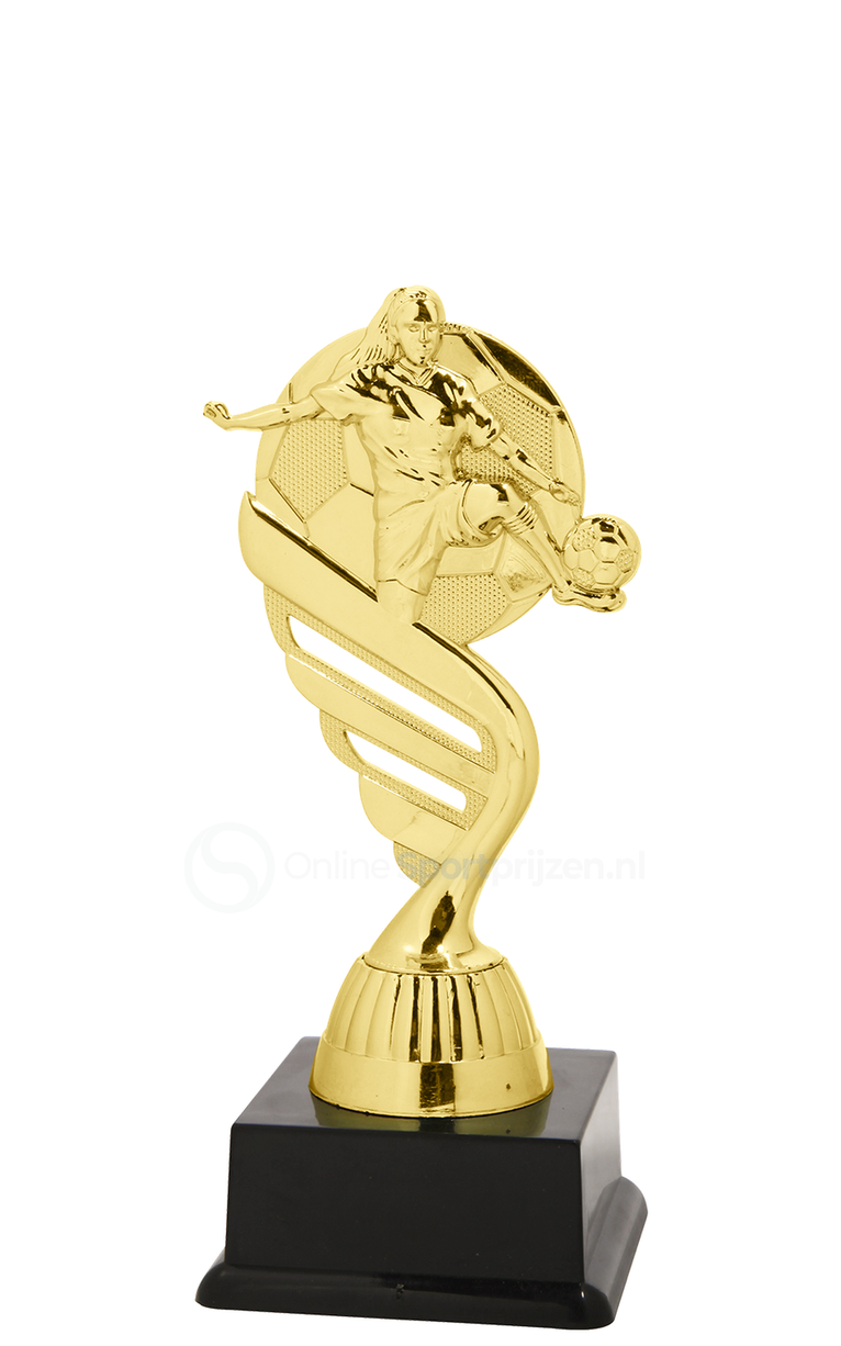 Damesvoetbaltrofee - SS1747 - Goud
