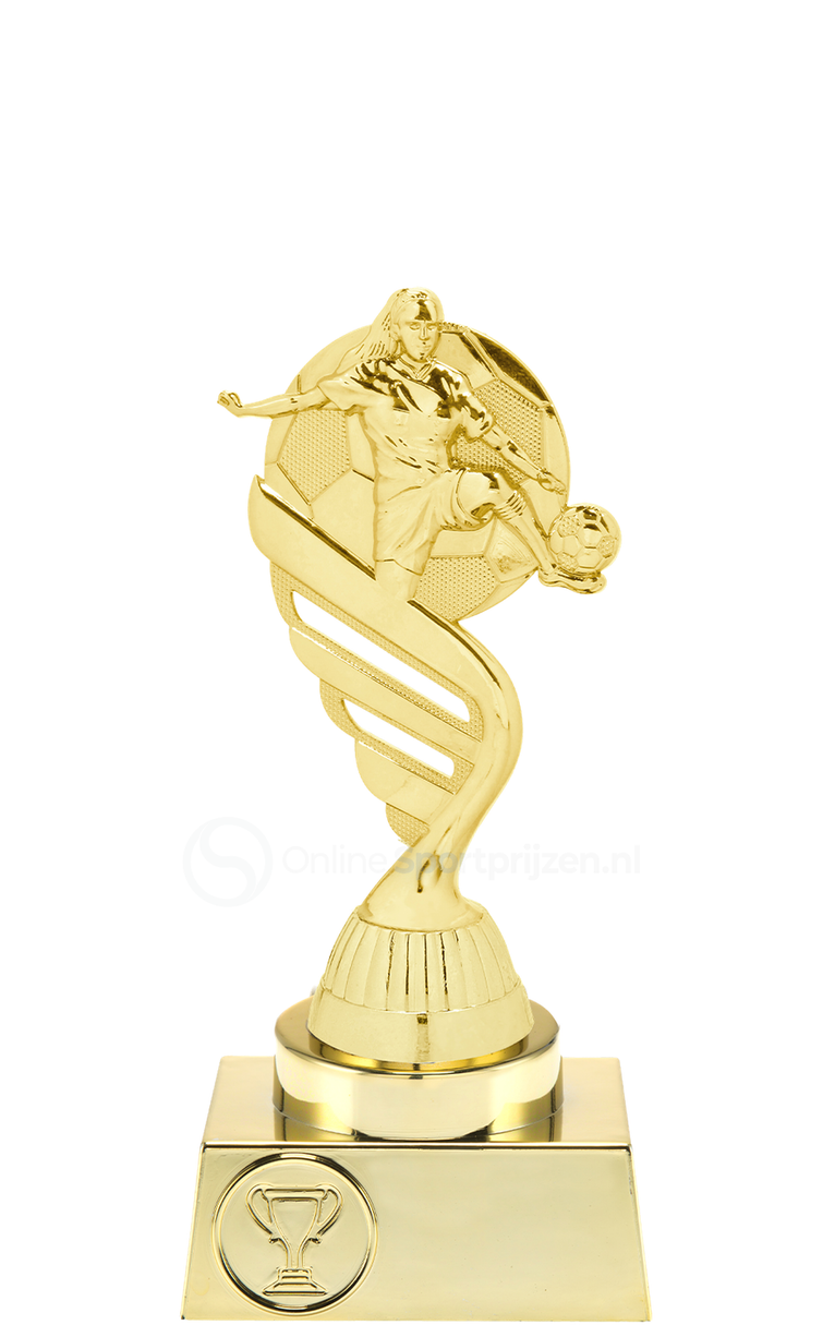 Damesvoetbaltrofee - ST.015 - Goud