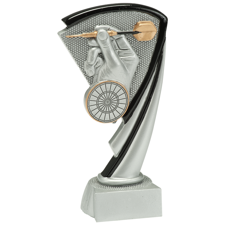 Darts Prijs - RE.057 - Antiek Zilver met Kleuraccent