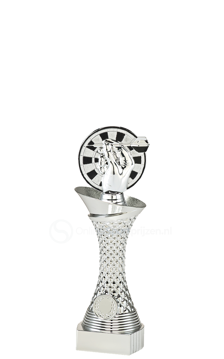 Dartstrofee - SL2047 - Zilver
