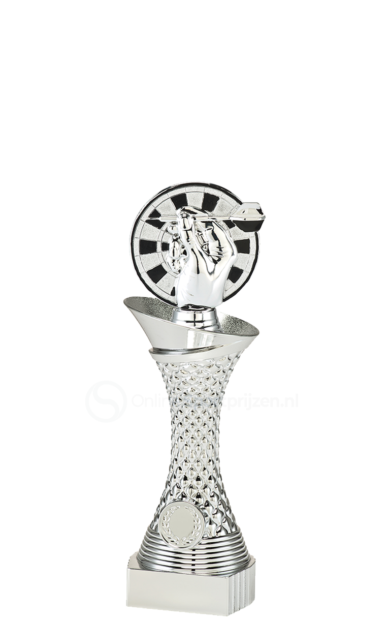 Dartstrofee - SL2047 - Zilver