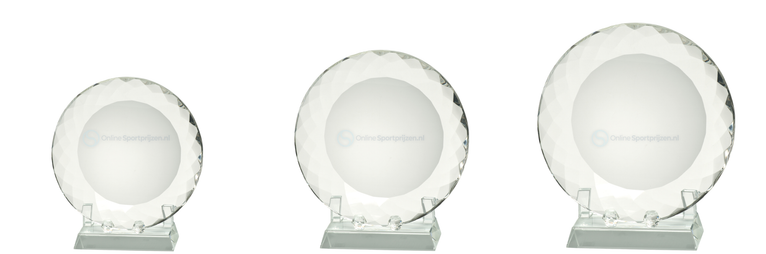 Deluxe Kristal Glazen Award - W641-W643